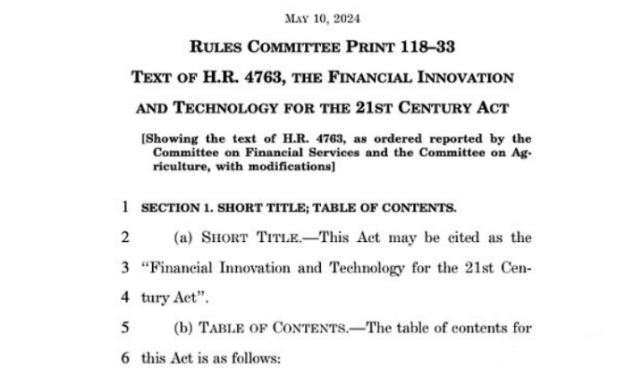 美国最新加密法案FIT21主要内容速览